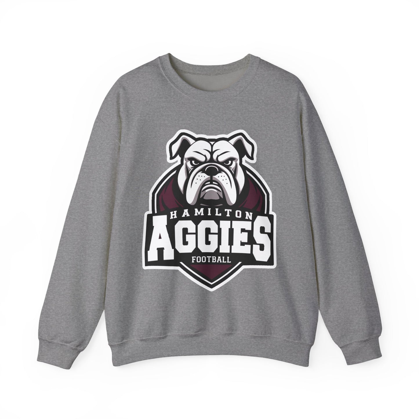 Adult Crewneck Sweatshirt \ Hamilton Aggies Football \ HAF2