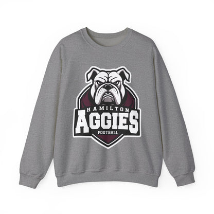 Adult Crewneck Sweatshirt \ Hamilton Aggies Football \ HAF2