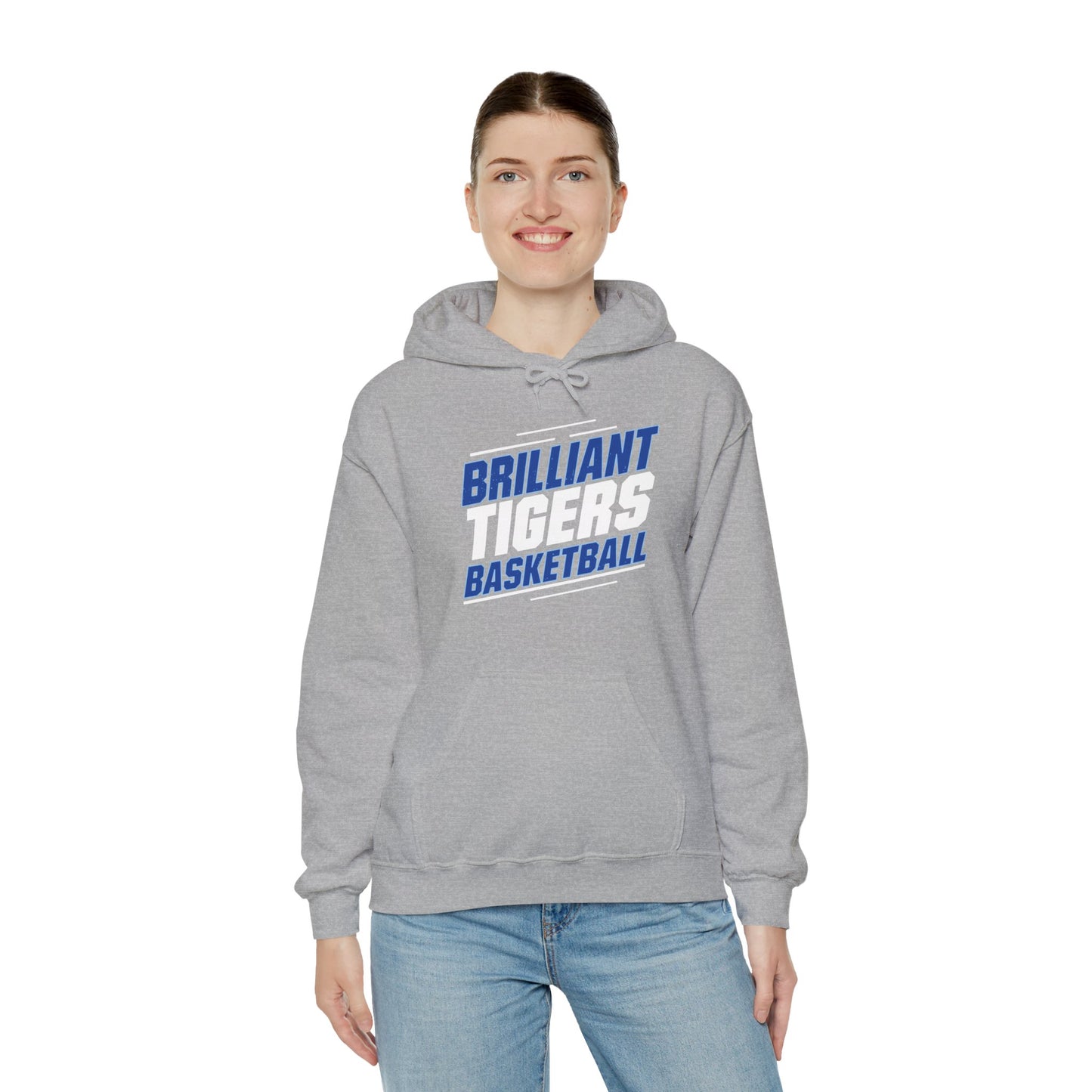 Adult Hoodie Sweatshirt \ Brilliant Tigers Basketball \ BTBK2