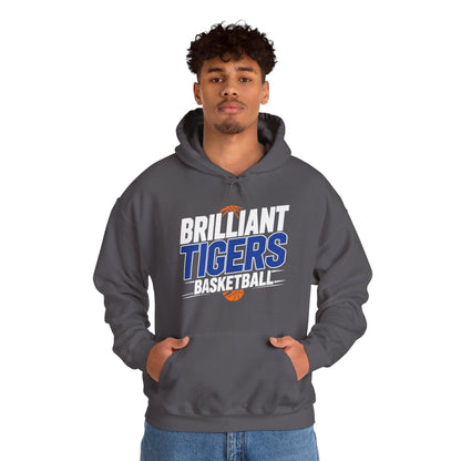 Adult Hoodie Sweatshirt \ Brilliant Tigers Basketball \ BTBK1