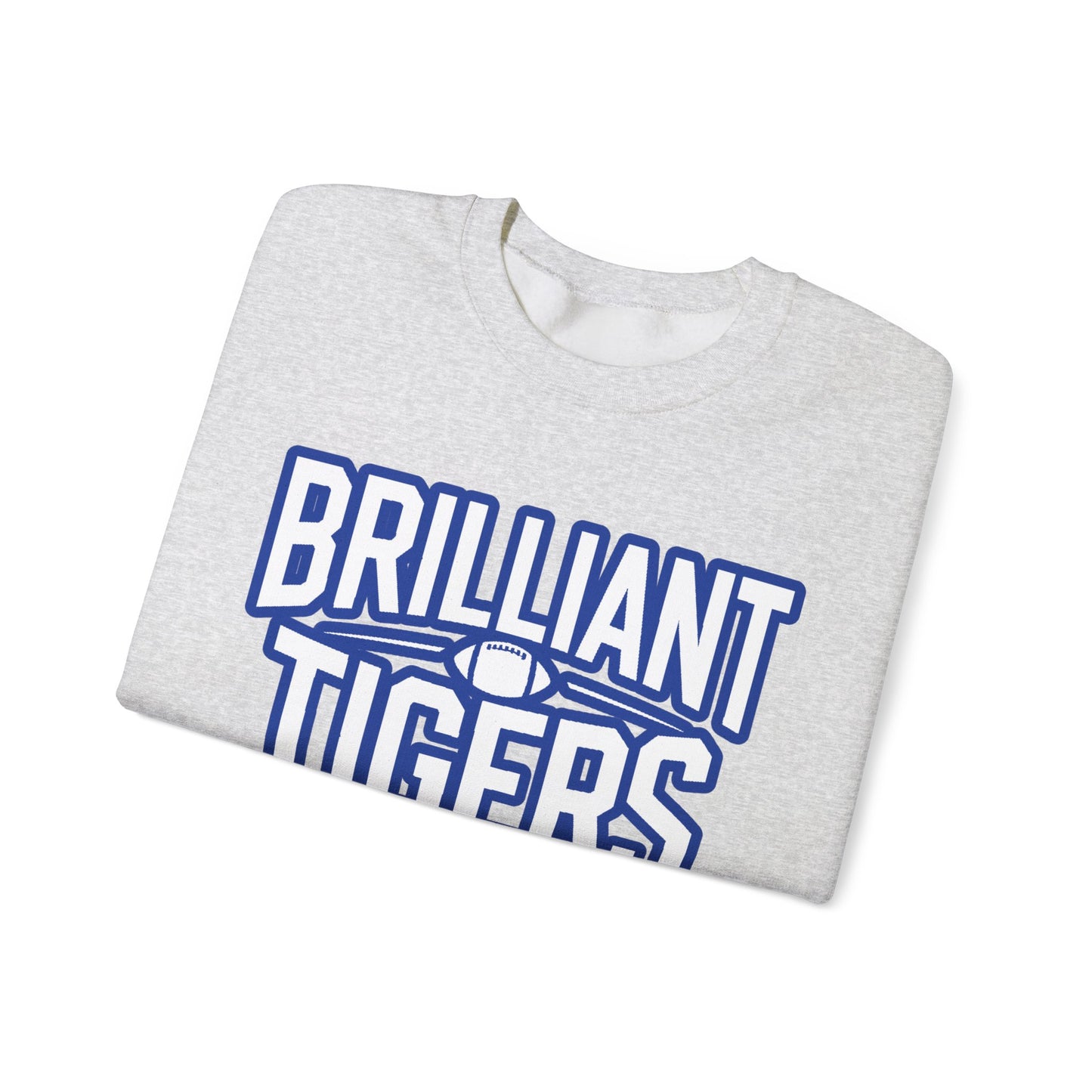 Adult Crewneck Sweatshirt \ Brilliant Tigers Football \ BTF1
