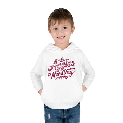Toddler Hoodie Sweatshirt \ Hamilton Aggies Wrestling \ HAWG2