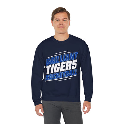 Adult Crewneck Sweatshirt \ Brilliant Tigers Basketball \ BTBK2