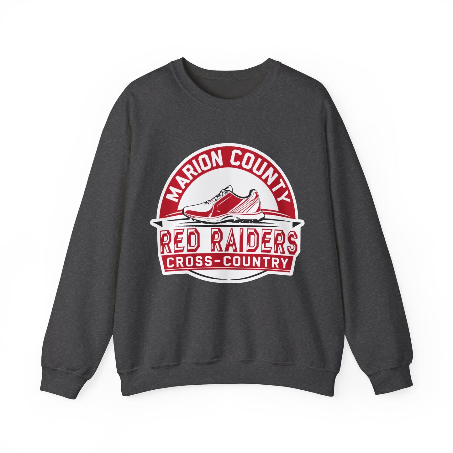 Adult Crewneck Sweatshirt \ Marion County Red Raiders Cross-Country \ MCCC1