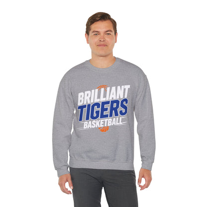 Adult Crewneck Sweatshirt \ Brilliant Tigers Basketball \ BTBK1