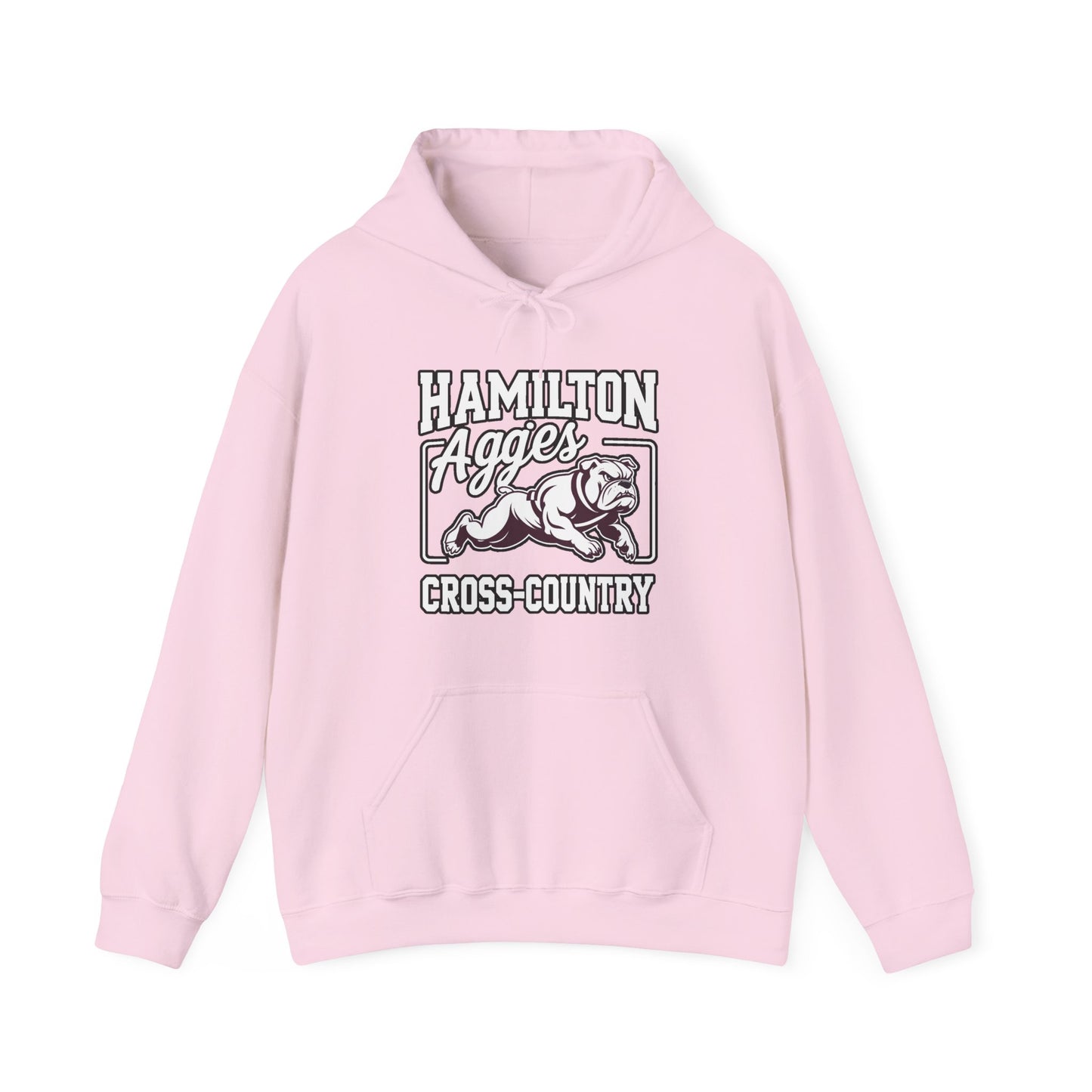 Adult Hoodie Sweatshirt \ Hamilton Aggies Cross-Country \ HCC2