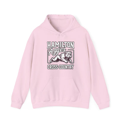 Adult Hoodie Sweatshirt \ Hamilton Aggies Cross-Country \ HCC2