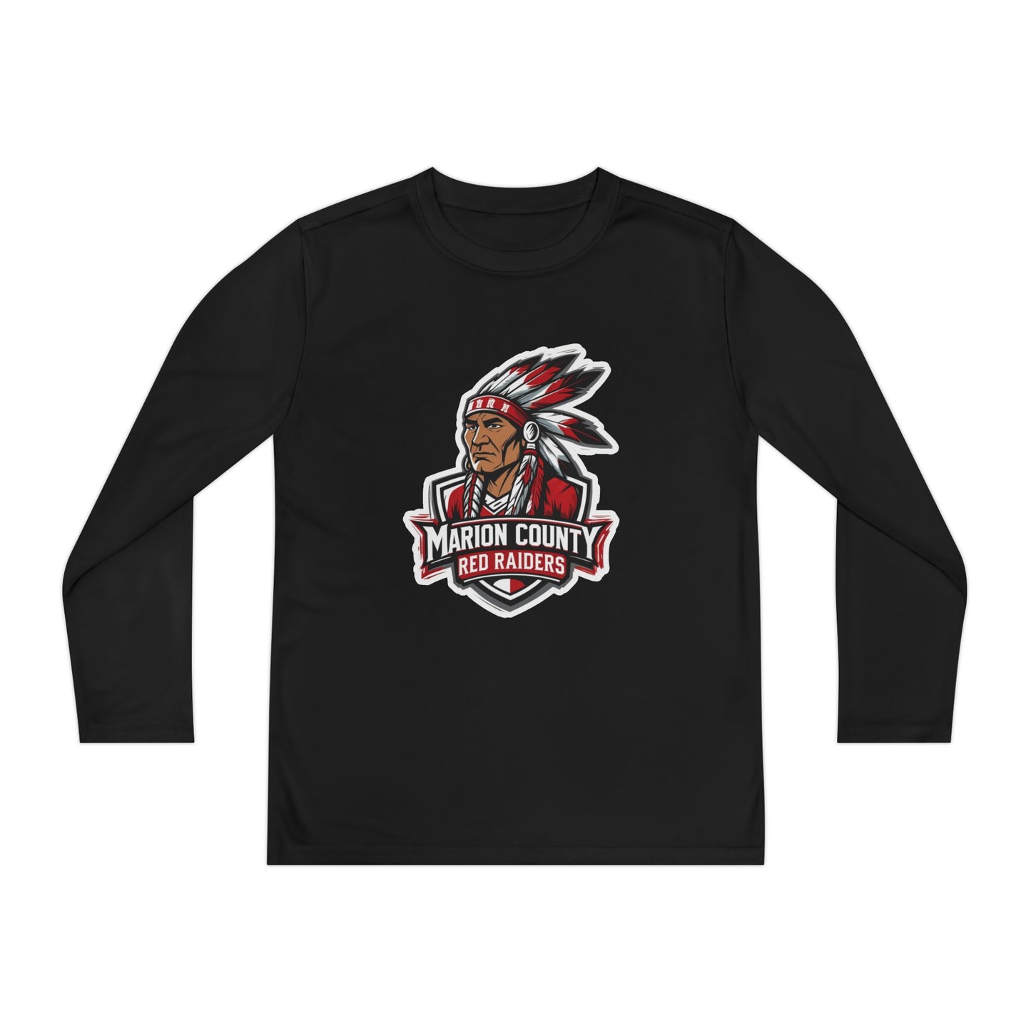 Youth Long Sleeve Tee \ Marion County Red Raiders \ MC2