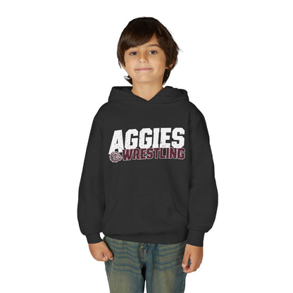 Youth Hoodie Sweatshirt \ Hamilton Aggies Wrestling \ HAW3