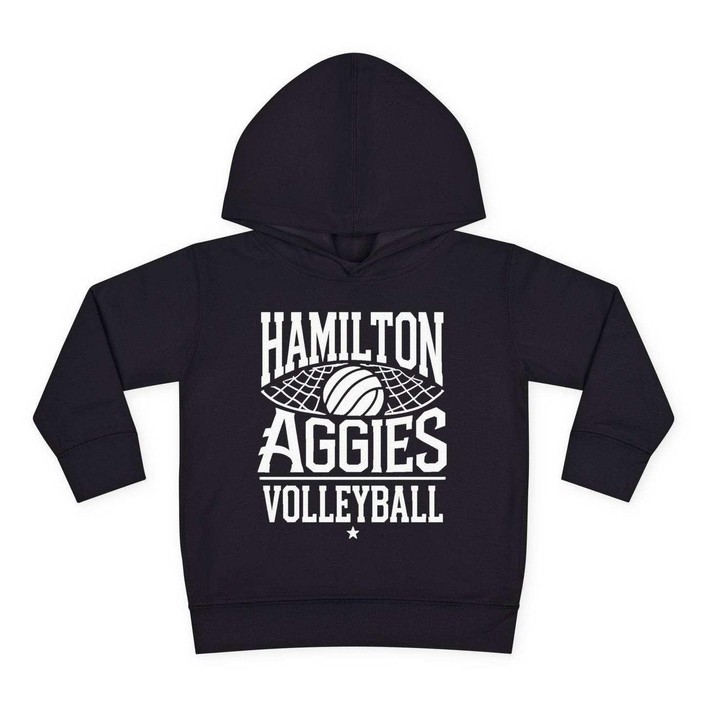 Toddler Hoodie Sweatshirt \ Hamilton Aggies Volleyball \ HAV2