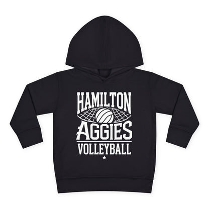 Toddler Hoodie Sweatshirt \ Hamilton Aggies Volleyball \ HAV2
