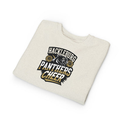 Toddler Crewneck Sweatshirt \ Hackleburg Panthers Cheer \ HPC1