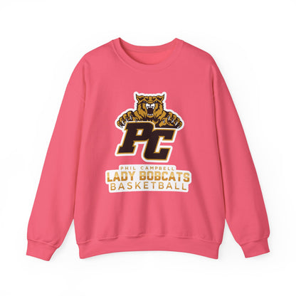 Adult Crewneck Sweatshirt \ Phil Campbell Bobcats Basketball \ PCBBKG1