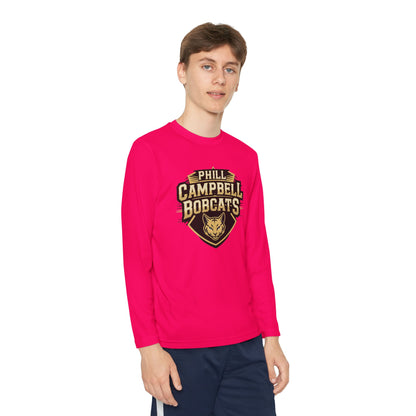 Youth Long Sleeve Tee \ Phill Campbell Bobcats \ PCB1