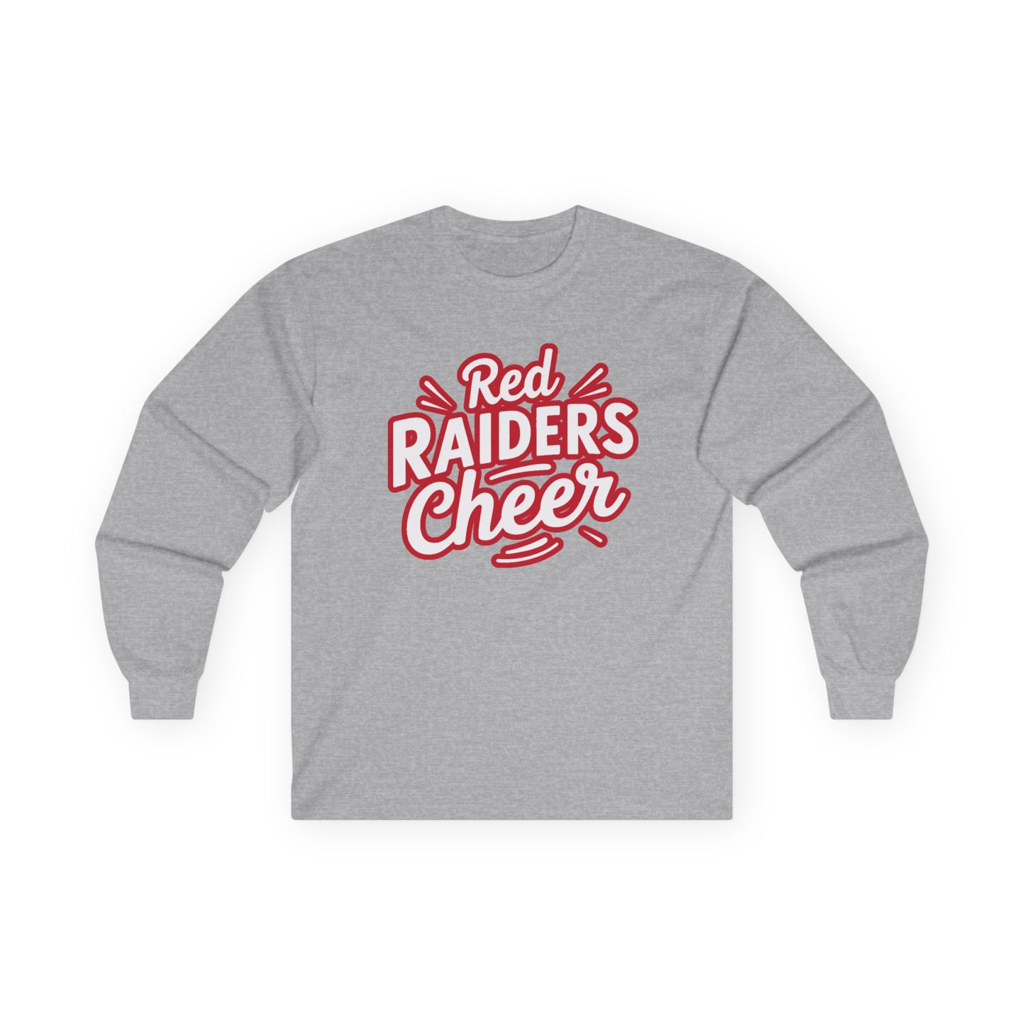 Adult Long Sleeve Tee \ Marion County Red Raiders Cheer \ MCC1