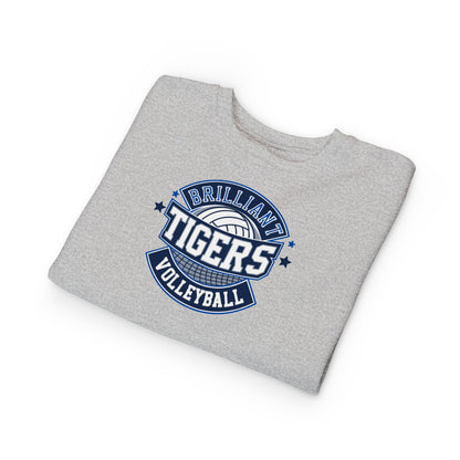 Toddler Hoodie Sweatshirt \ Brilliant Tigers Volleyball \ BTV1