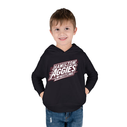 Toddler Hoodie Sweatshirt \ Hamilton Aggies Wrestling \ HAW1