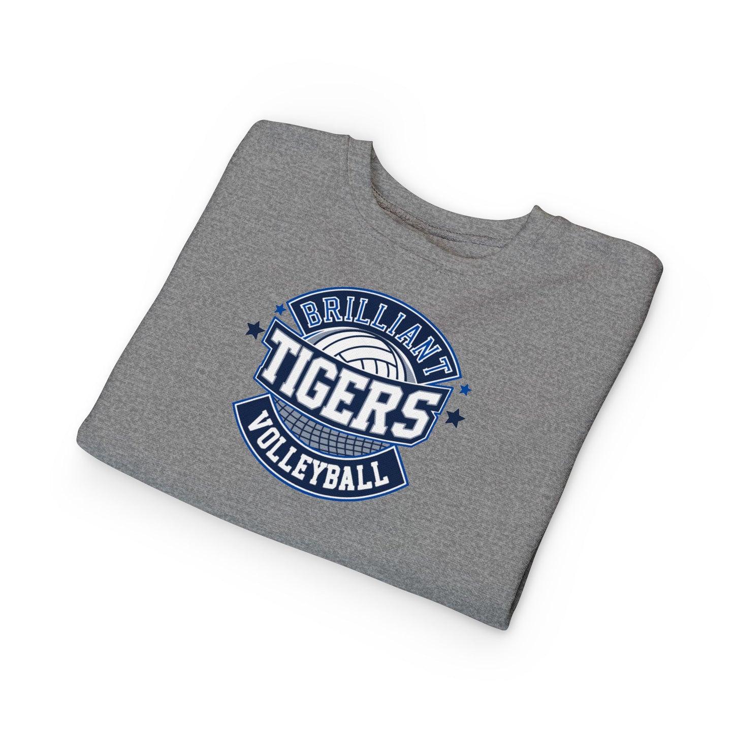 Toddler Hoodie Sweatshirt \ Brilliant Tigers Volleyball \ BTV1