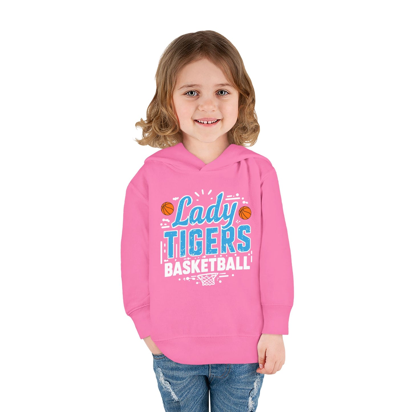 Toddler Hoodie Sweatshirt \ Brilliant Tigers Basketball \ BTBKG1