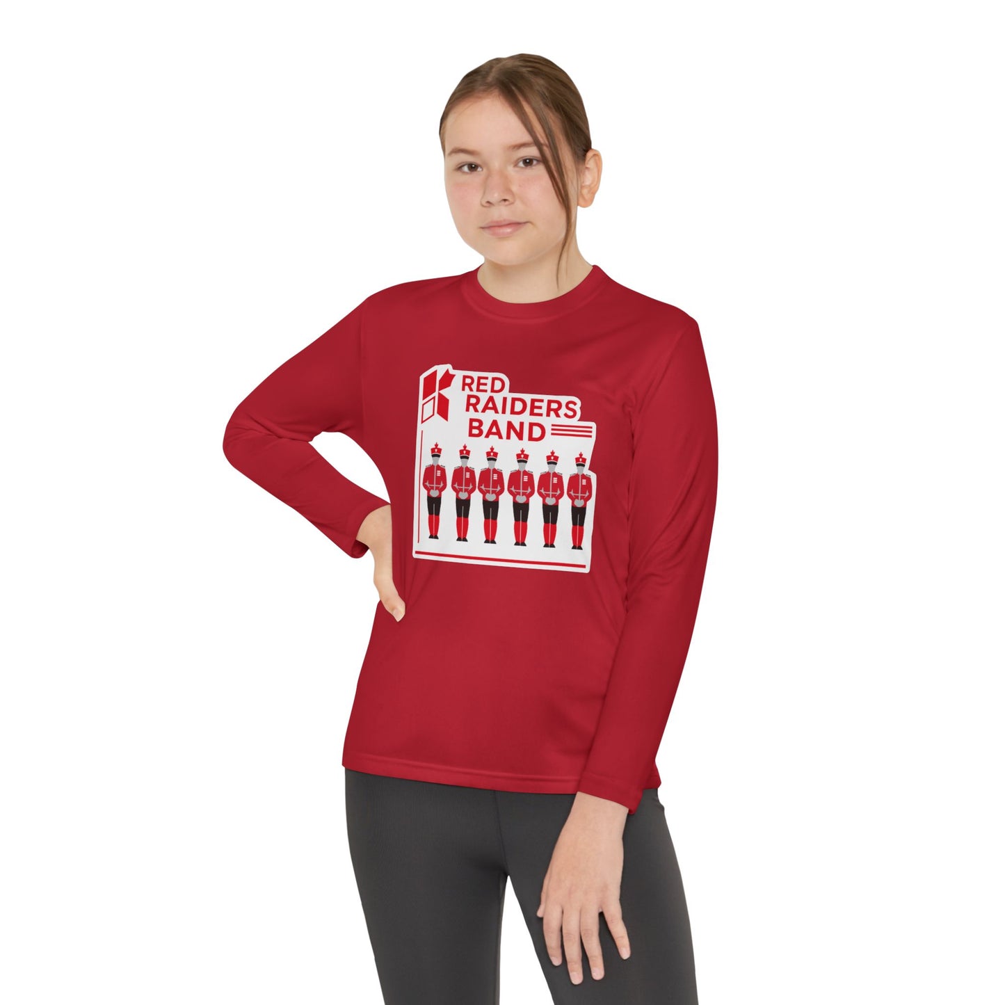 Youth Long Sleeve Tee \ Marion County Red Raiders Band \ MCB1