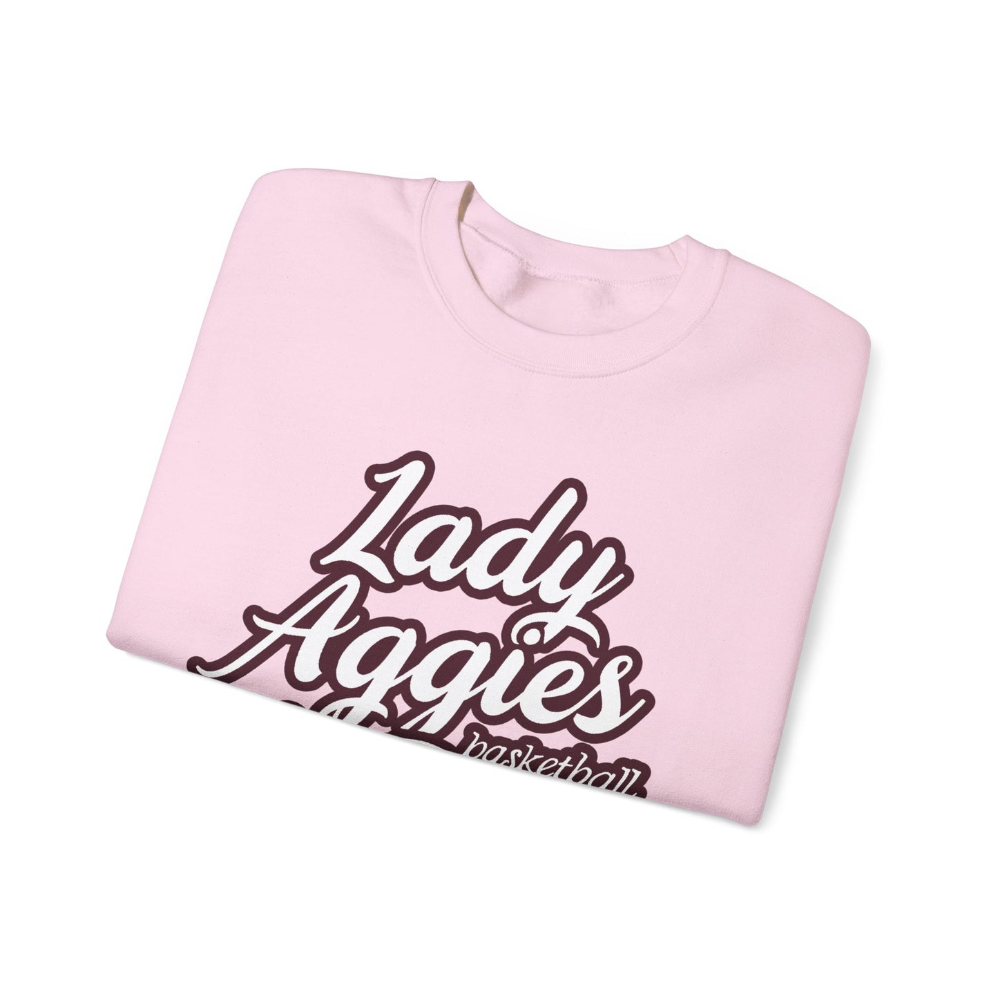 Adult Crewneck Sweatshirt \ Hamilton Aggies Basketball \ HABKG2