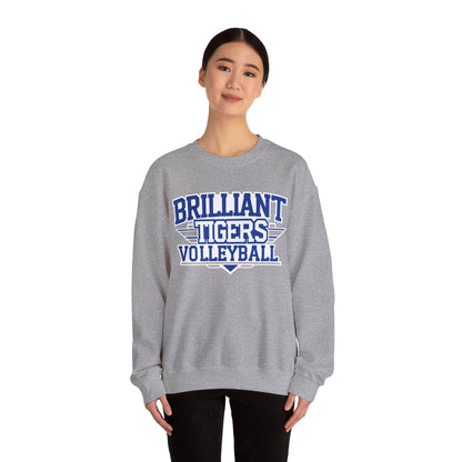 Adult Crewneck Sweatshirt \ Brilliant Tigers Volleyball \ BTV2