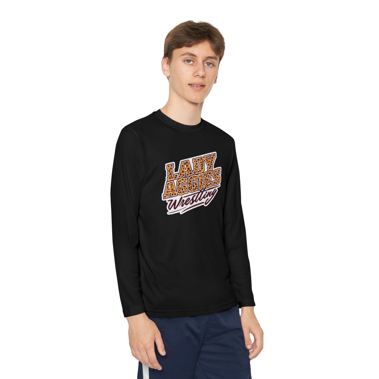 Youth Long Sleeve Tee \ Hamilton Aggies Wrestling \ HAWG3