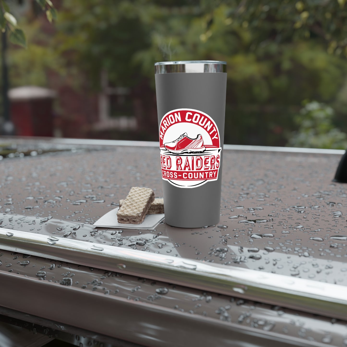 22oz Copper Insulated Tumbler \ Marion County Red Raiders Cross-Country \ MCCC1