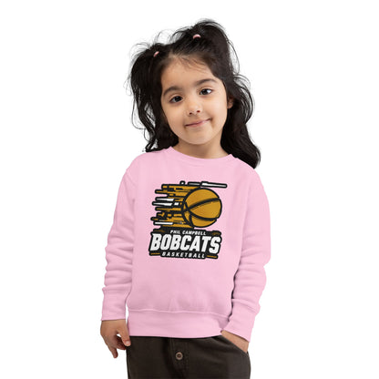 Toddler Crewneck Sweatshirt \ Phil Campbell Bobcats Basketball \ PCBBK2