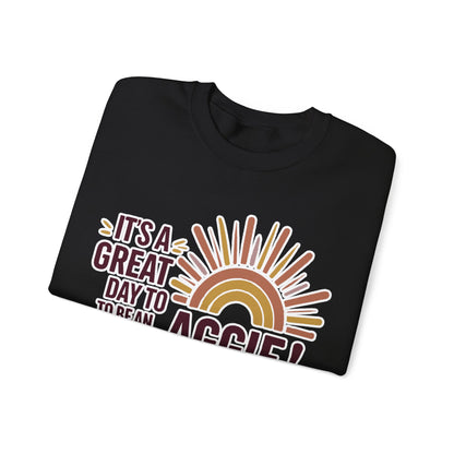 Adult Crewneck Sweatshirt \ It's a Great Day to be an Aggie! \ GDA1