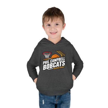 Toddler Hoodie Sweatshirt \ Phil Campbell Bobcats Basketball \ PCBBK1