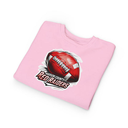 Toddler Crewneck Sweatshirt \ Marion County Red Raiders Football \ MCF1