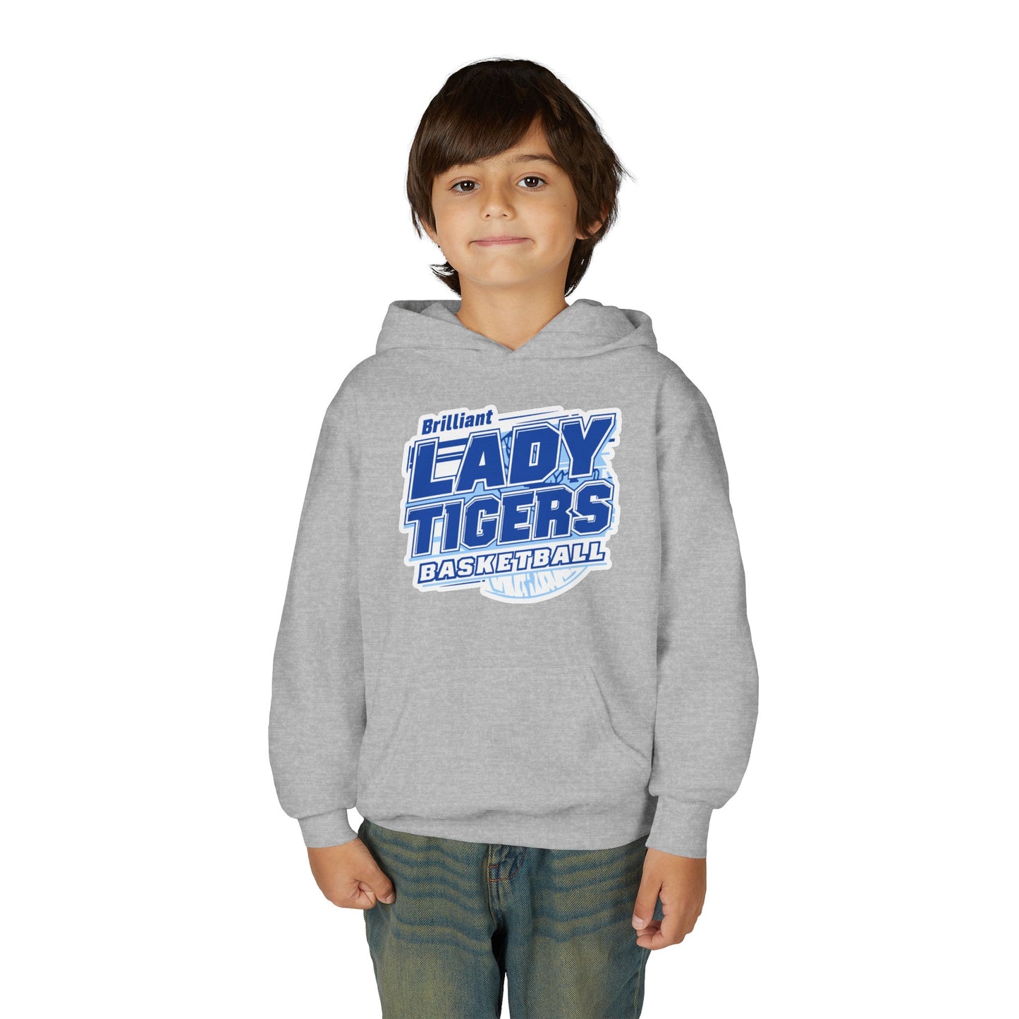 Youth Hoodie Sweatshirt \ Brilliant Tigers Basketball \ BTBKG2
