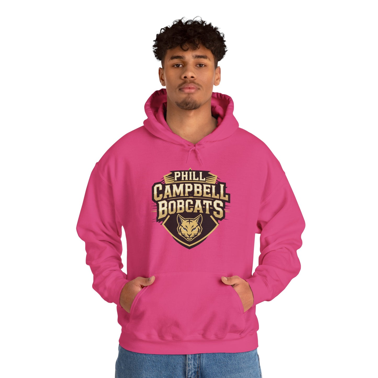 Adult Hoodie Sweatshirt \ Phill Campbell Bobcats \ PCB1