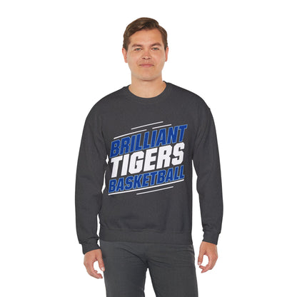 Adult Crewneck Sweatshirt \ Brilliant Tigers Basketball \ BTBK2