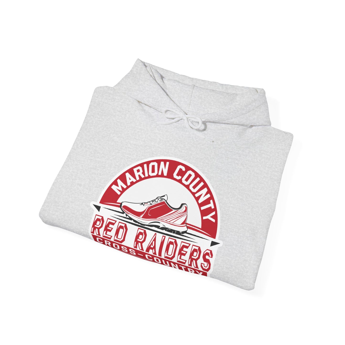Adult Hoodie Sweatshirt \ Marion County Red Raiders Cross-Country \ MCCC1