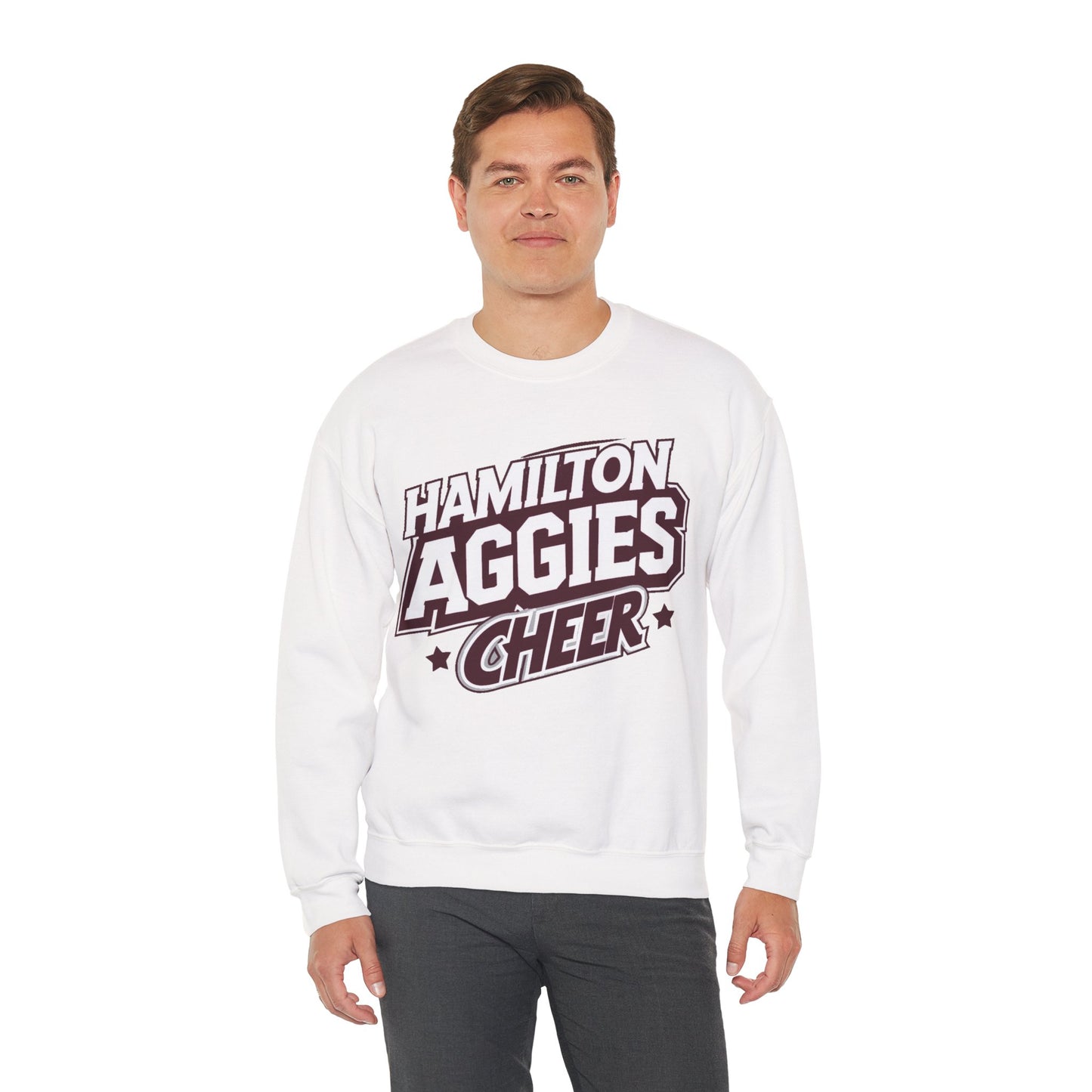 Adult Crewneck Sweatshirt \ Hamilton Aggies Cheer \ HAC1