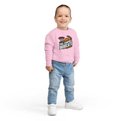 Toddler Crewneck Sweatshirt \ Phil Campbell Bobcats Basketball \ PCBBK1