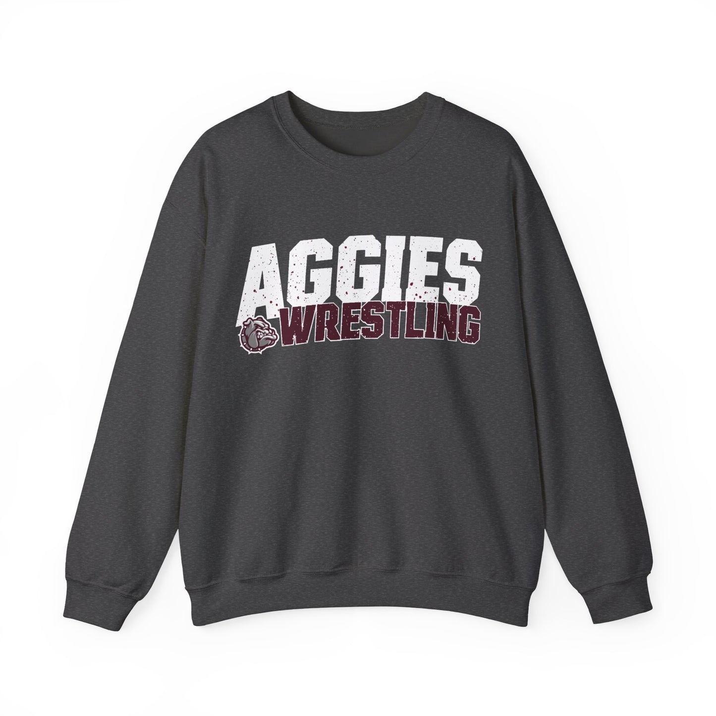Adult Crewneck Sweatshirt \ Hamilton Aggies Wrestling \ HAW3