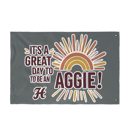 Double Sided Flag \ It's a Great Day to be an Aggie! \ GDA1