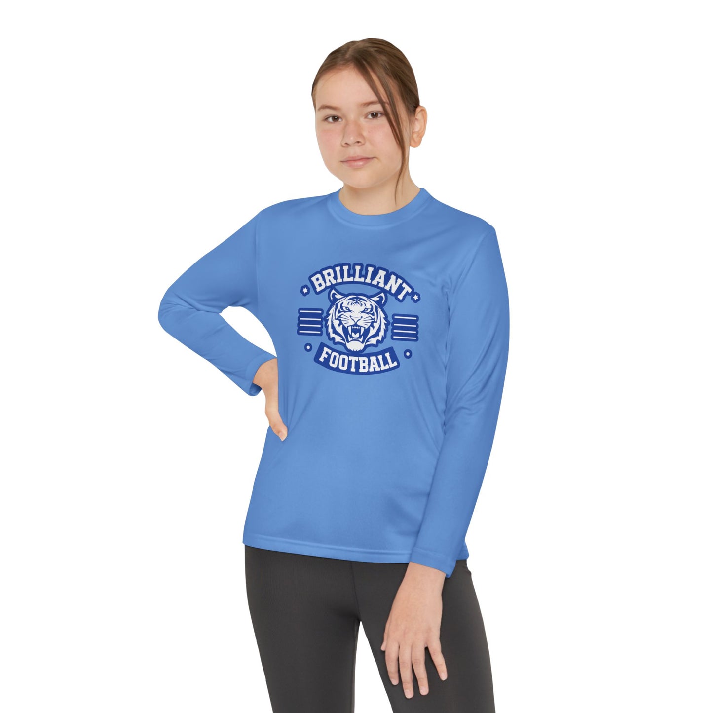 Youth Long Sleeve Tee \ Brilliant Tigers Football \ BTF2