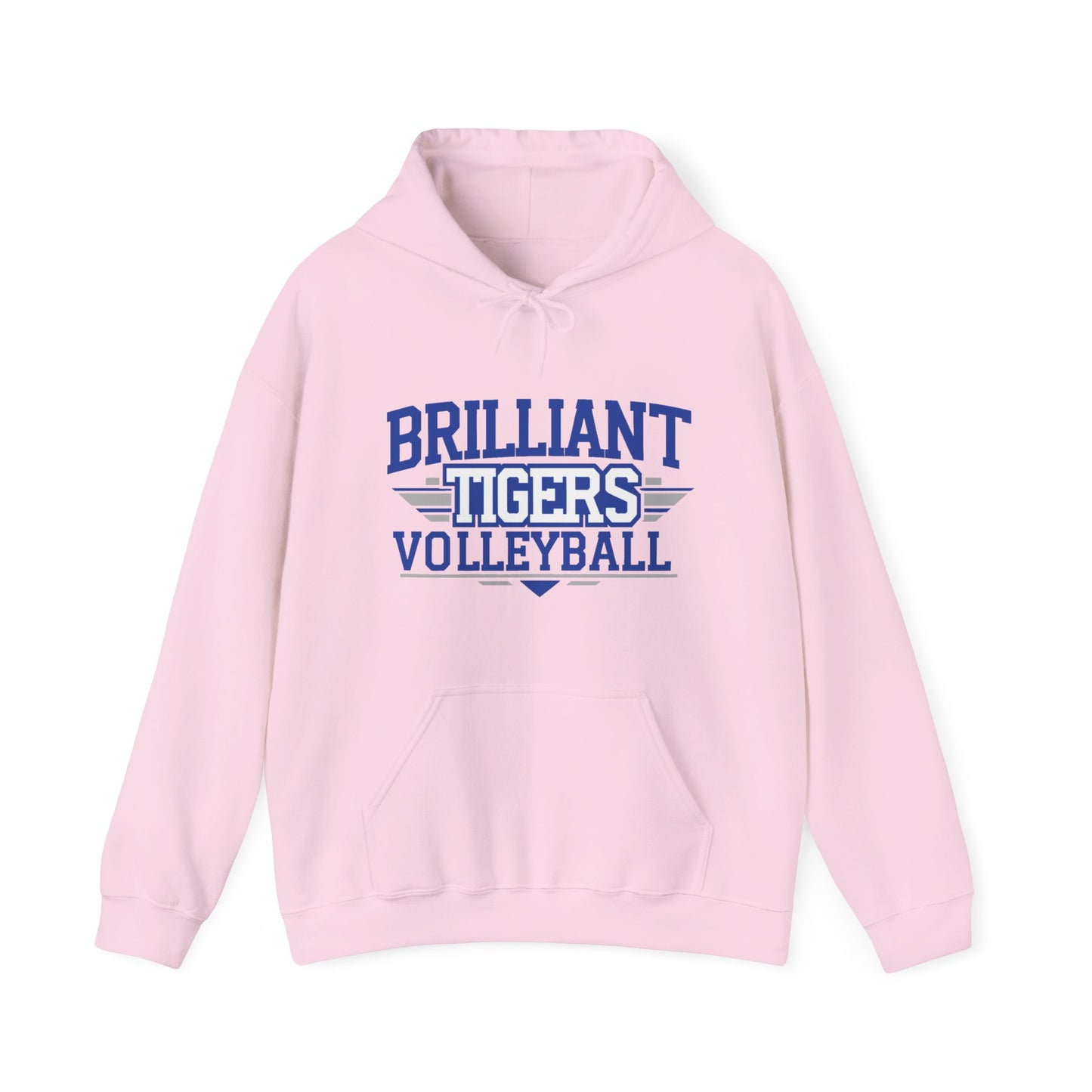 Adult Hoodie Sweatshirt \ Brilliant Tigers Volleyball \ BTV2