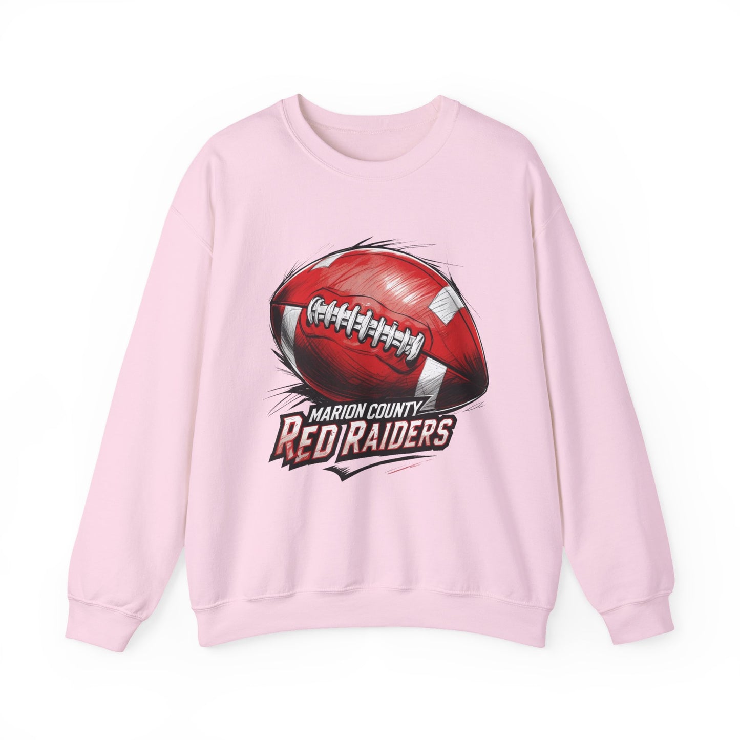 Adult Crewneck Sweatshirt \ Marion County Red Raiders Football \ MCF1