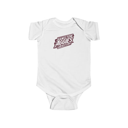 Short Sleeve Baby Bodysuit \ Hamilton Aggies Wrestling \ HAW1