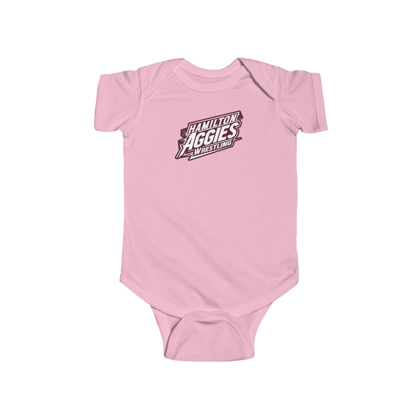 Short Sleeve Baby Bodysuit \ Hamilton Aggies Wrestling \ HAW1