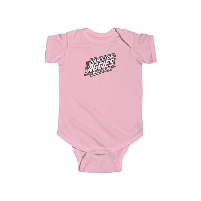 Short Sleeve Baby Bodysuit \ Hamilton Aggies Wrestling \ HAW1
