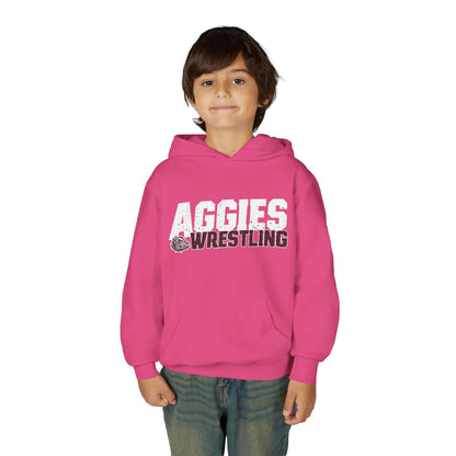 Youth Hoodie Sweatshirt \ Hamilton Aggies Wrestling \ HAW3