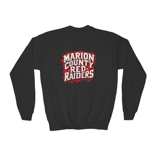Youth Crewneck Sweatshirt \ Marion County Red Raiders \ MC1