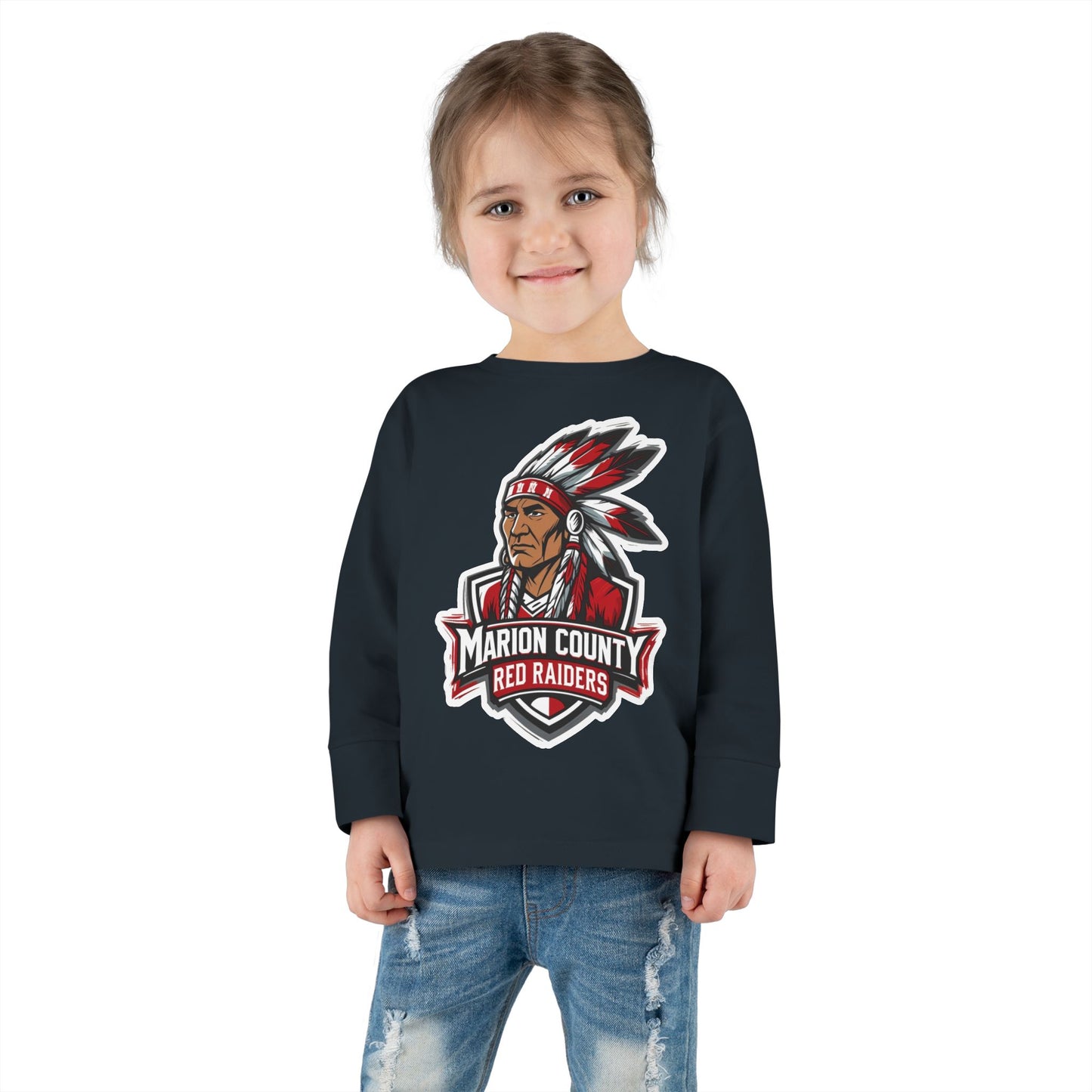 Toddler Long Sleeve Tee \ Marion County Red Raiders \ MC2