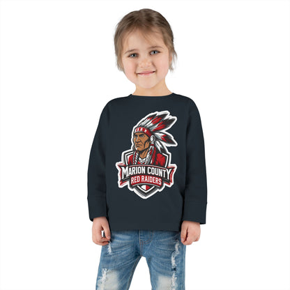 Toddler Long Sleeve Tee \ Marion County Red Raiders \ MC2